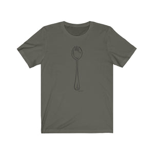SPORK! That time when you are both mom and dad! 100% Cotton Unisex Jersey Short Sleeve Tee